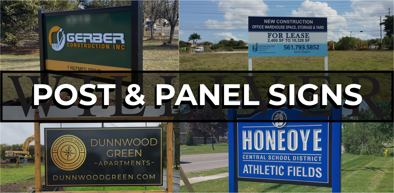 POST & PANEL SIGNS
