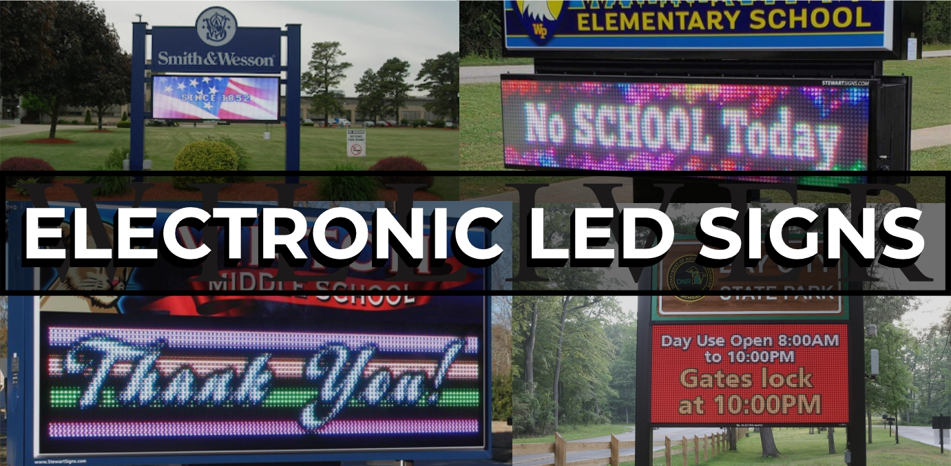 church monument sign williver sign company led display digital emc board